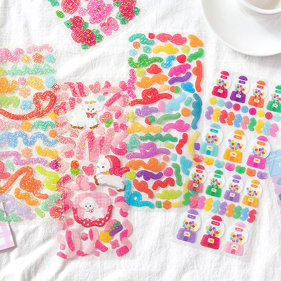 Deco Sticker Sheet Delicious Rainbow