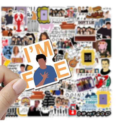 Sticker Flakes Serie Friends