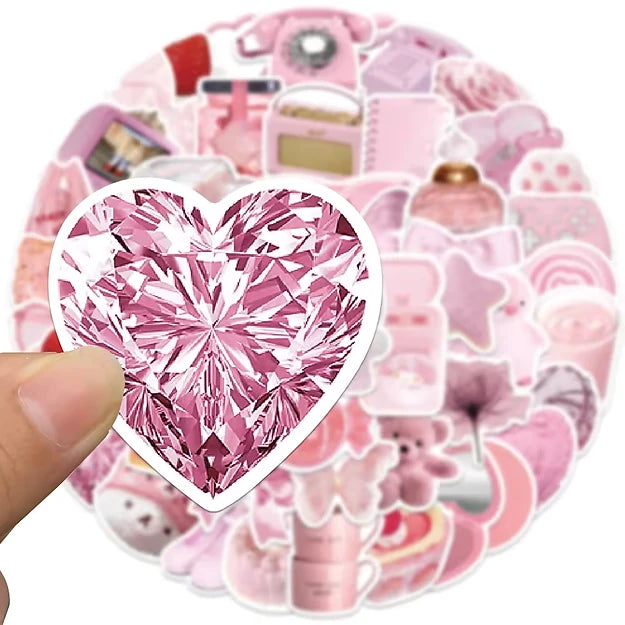 Sticker Flakes Cute Pink Girly Designs