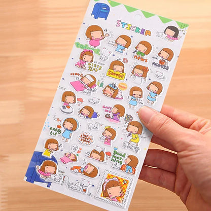 Sticker Sheet Korean Girl