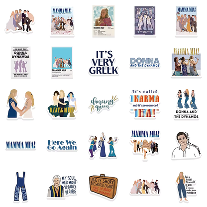 Sticker Flakes Film Mamma Mia