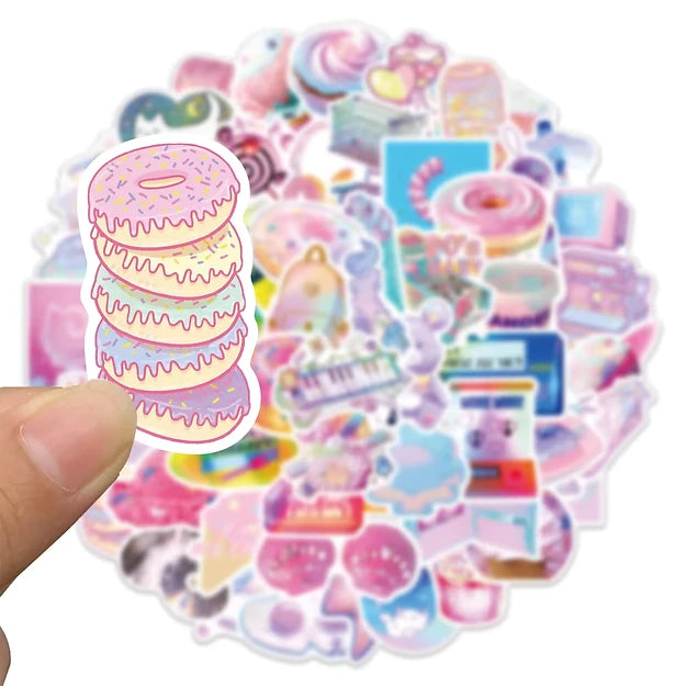 Sticker Flakes Pastel Girly Aesthetic