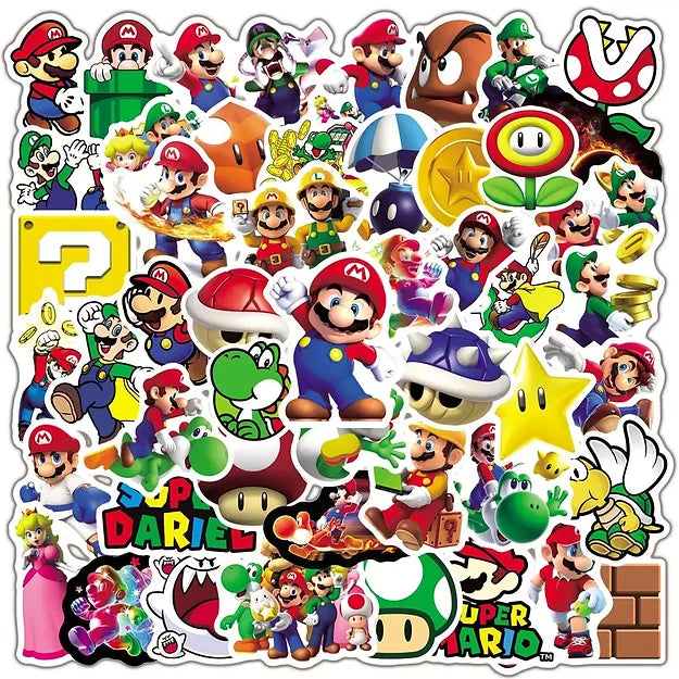 Sticker Flakes Anime Super Mario