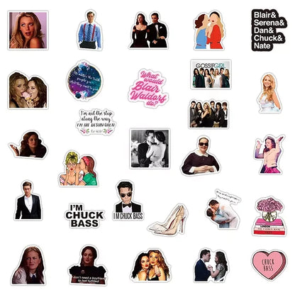 Sticker Flakes Serie Gossip Girl