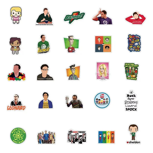 Sticker Flakes Serie Big Bang Theory