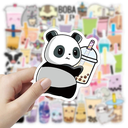 Sticker Flakes Cute Boba