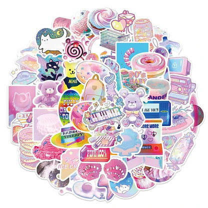 Sticker Flakes Pastel Girly Aesthetic