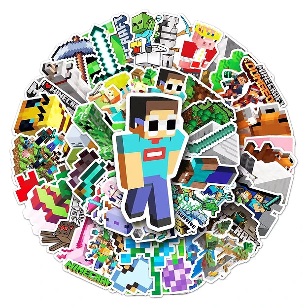 Sticker Flakes Game Minecraft My World