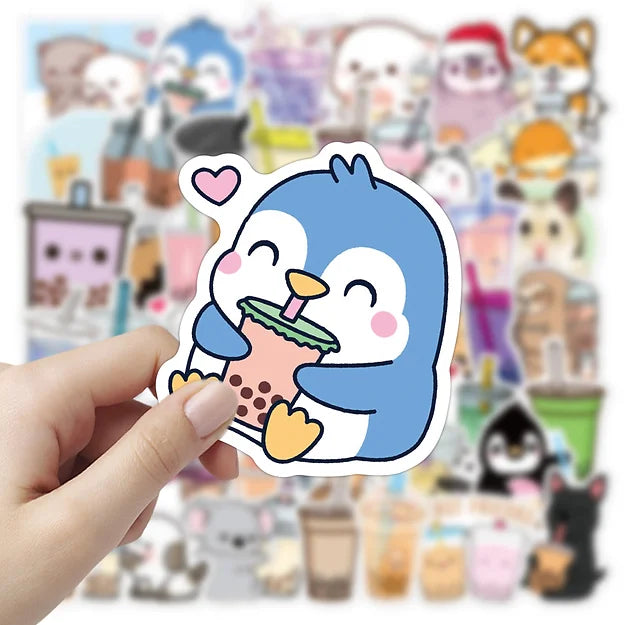 Sticker Flakes Cute Boba