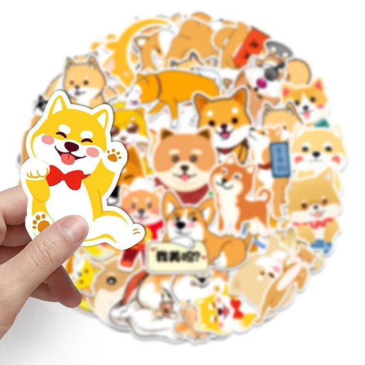 Sticker Flakes Shiba