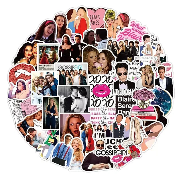 Sticker Flakes Serie Gossip Girl