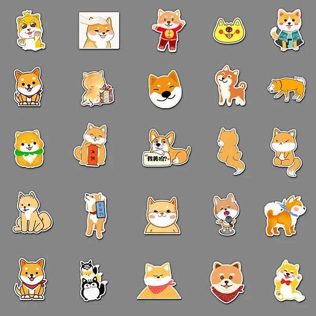 Sticker Flakes Shiba