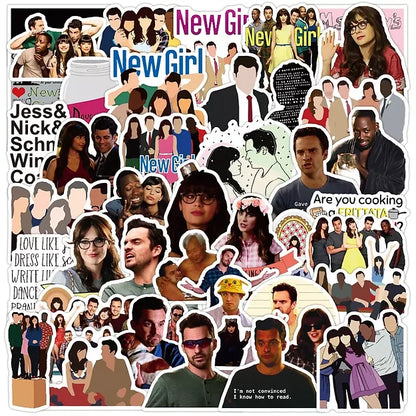 Sticker Flakes Serie New Girl