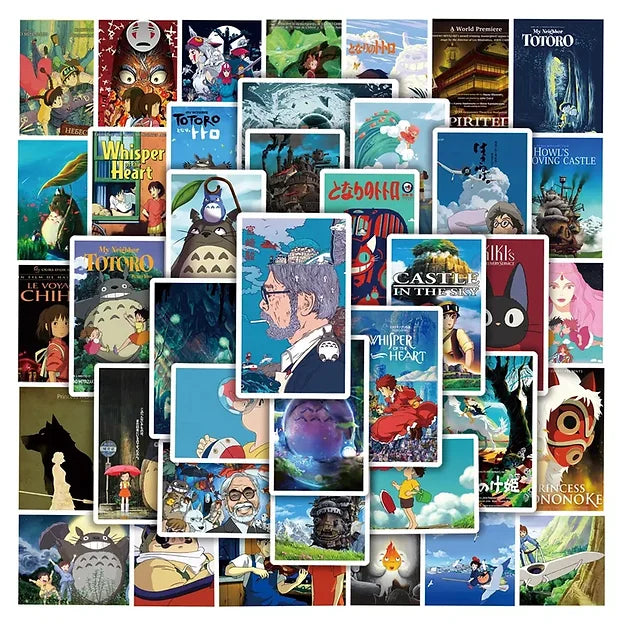 Sticker Flakes Ghibli Collection Poster