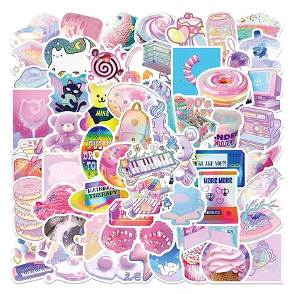 Sticker Flakes Pastel Girly Aesthetic