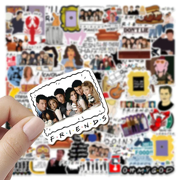 Sticker Flakes Serie Friends