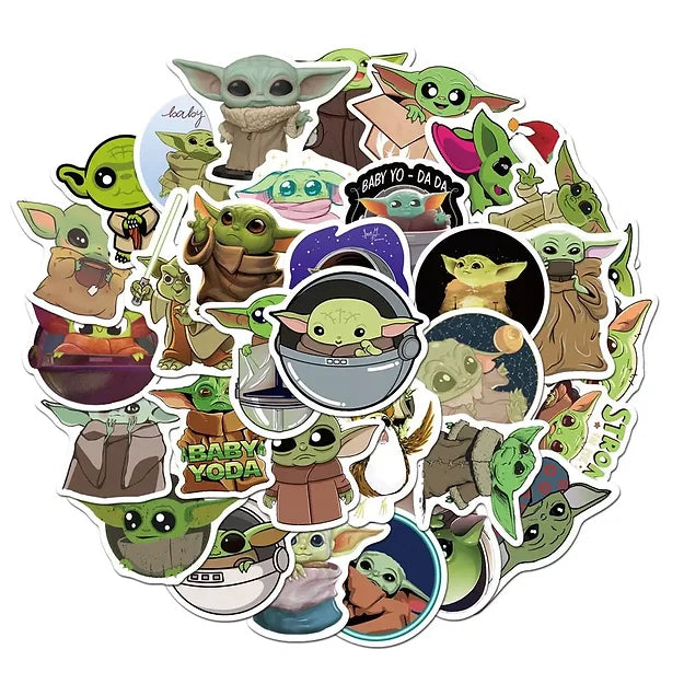 Sticker Flakes Film Star Wars Grogu