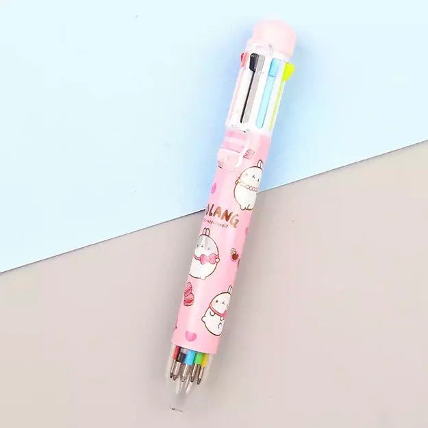 8 Farger Ballpoint Pen 0.5mm Molang