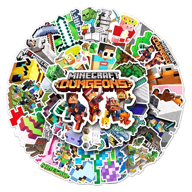 Sticker Flakes Game Minecraft My World