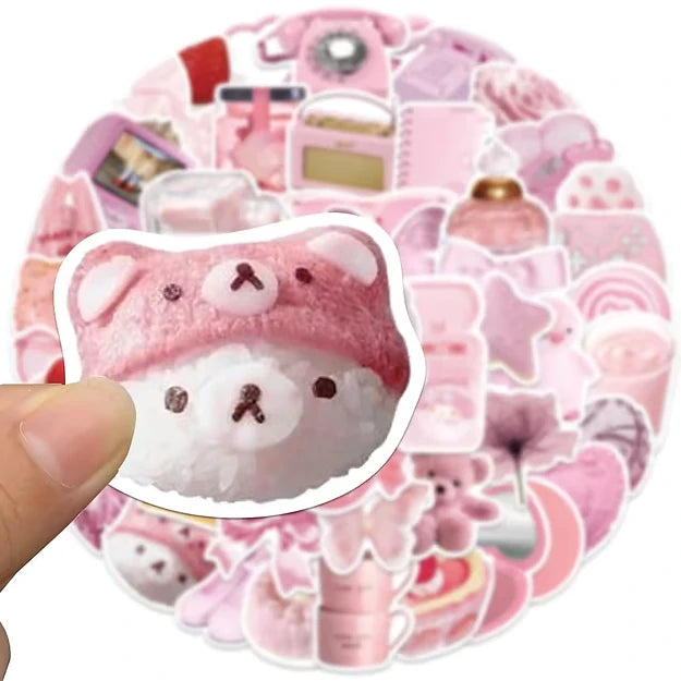 Sticker Flakes Cute Pink Girly Designs