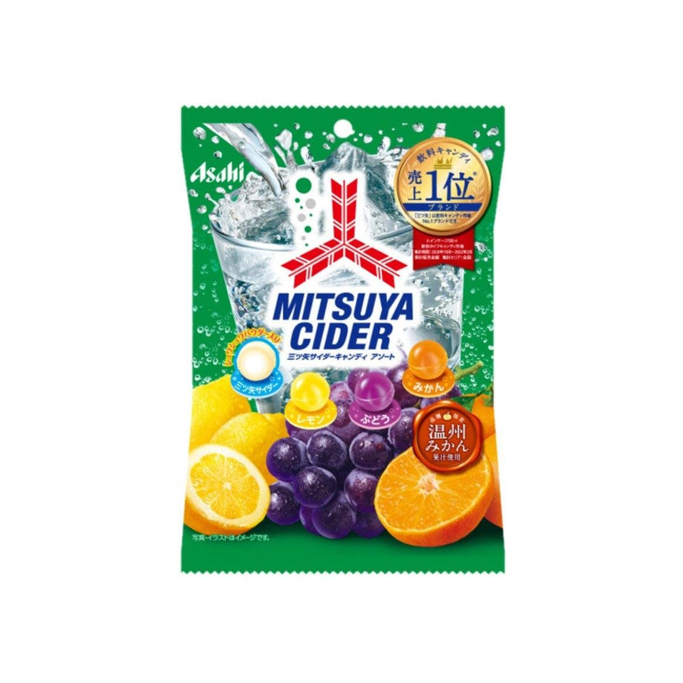 Mitsuya Cider Assorted Fruits Candy 112g (ASAHI)