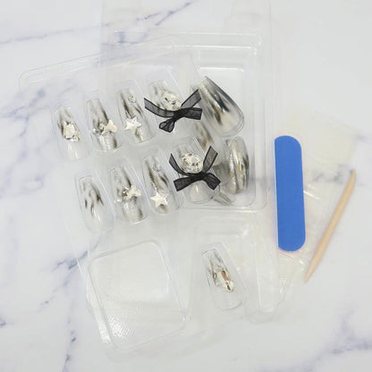 Press-On Nails Clear 24pcs (KAMIO)