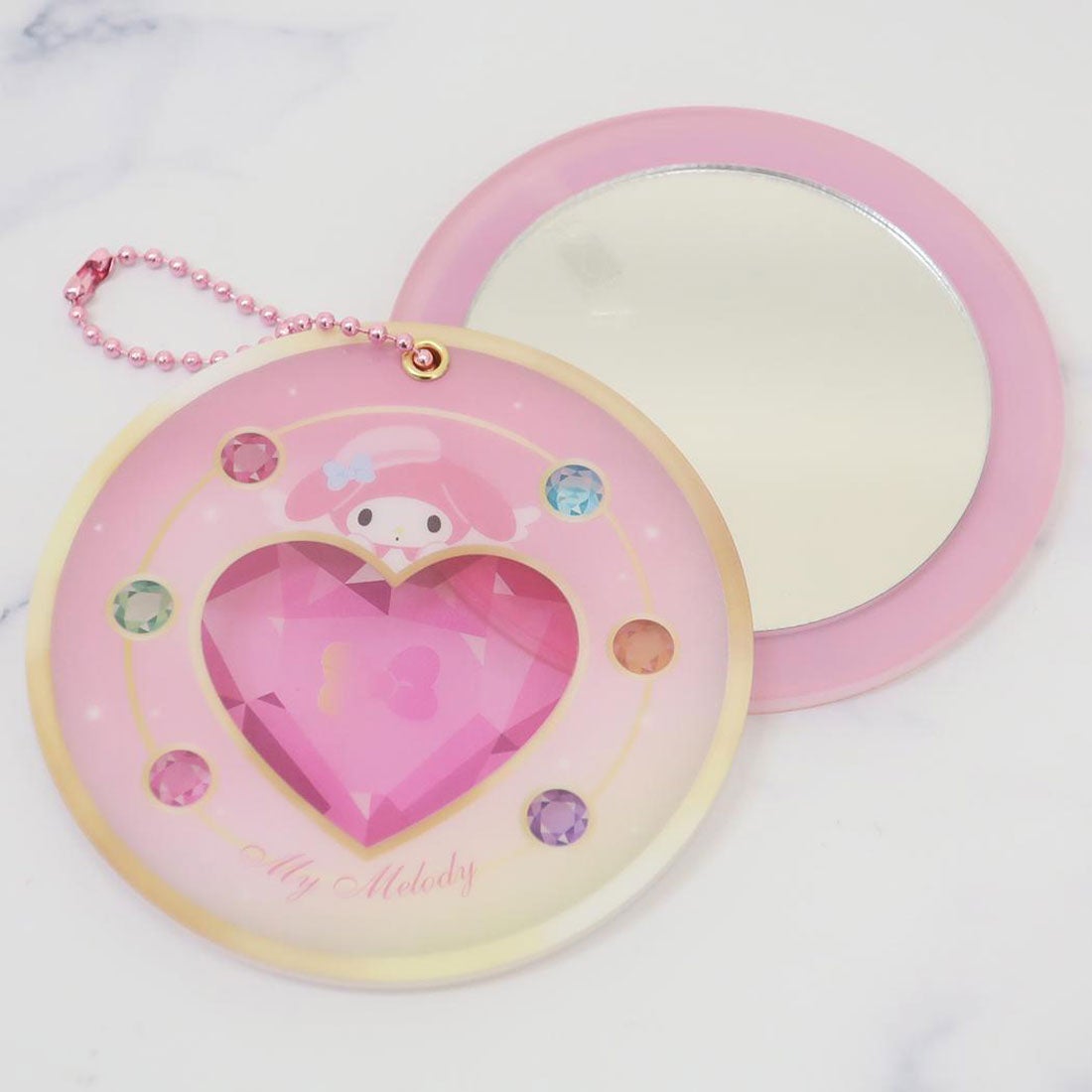 Sanrio Compact Acrylic Mirror Magical Jewelry My Melody