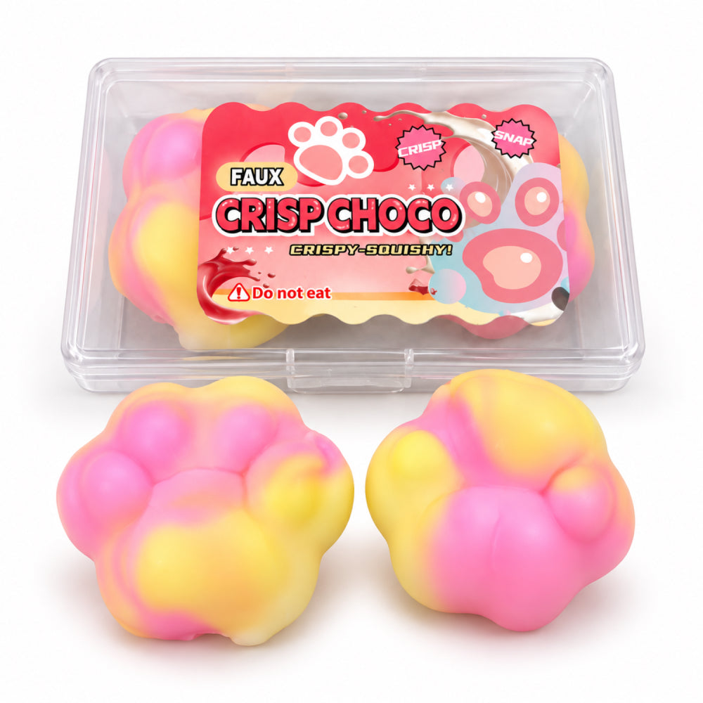 Wax Squishy Crackle Crispy Choco Cat Paw