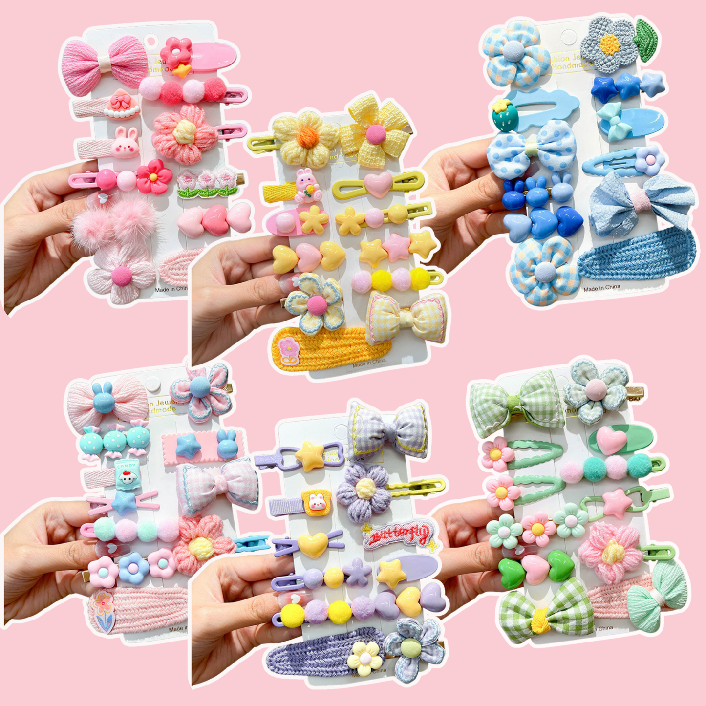 12-Pakning Hårspenner Variety Set