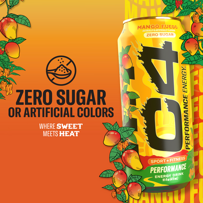 C4 Energy Mango Fuego 473ml
