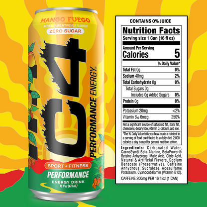 C4 Energy Mango Fuego 473ml