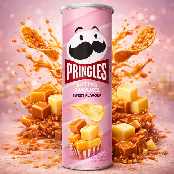 Pringles Butter Caramel Sweet Flavor 110g (PRINGLES)