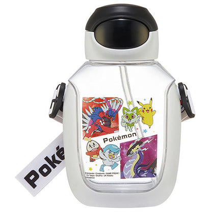 Pokemon One Push Straw Water Bottle 530ml (SKATER)
