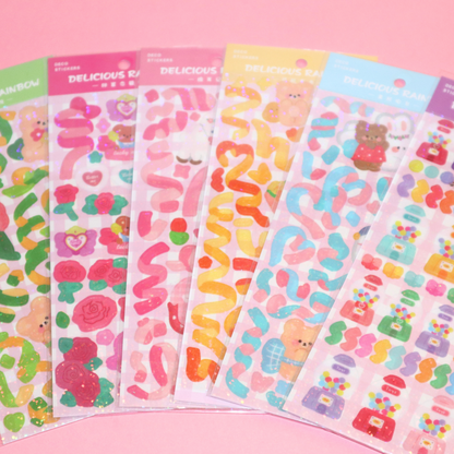 Deco Sticker Sheet Delicious Rainbow