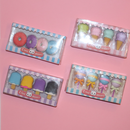 Sweets Eraser Set