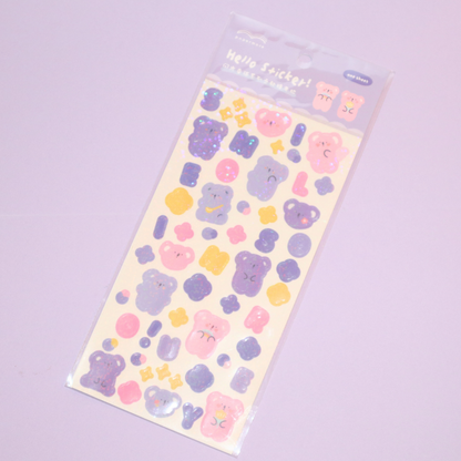 Deco Sticker Sheet Cute Animals