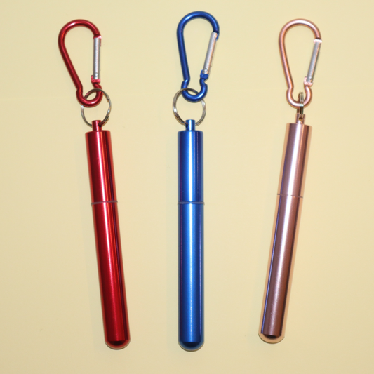 Portable Telescopic Collapsible Straw Steel