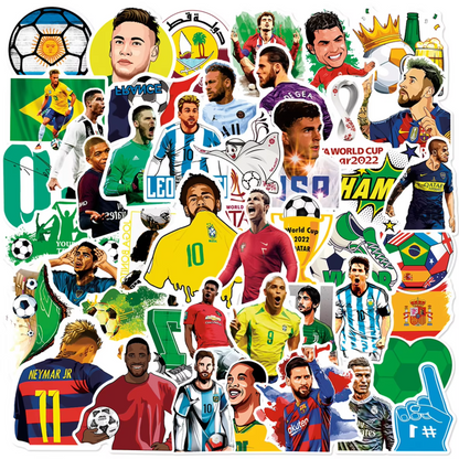 Sticker Flakes Assorted World's Football Players