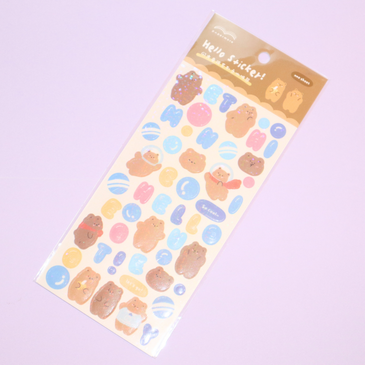 Deco Sticker Sheet Cute Animals