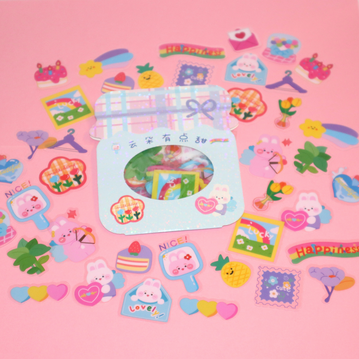 Sticker Flakes Cute Animals Cartoon