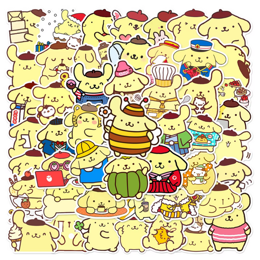 Sticker Flakes Sanrio Pompom Purin