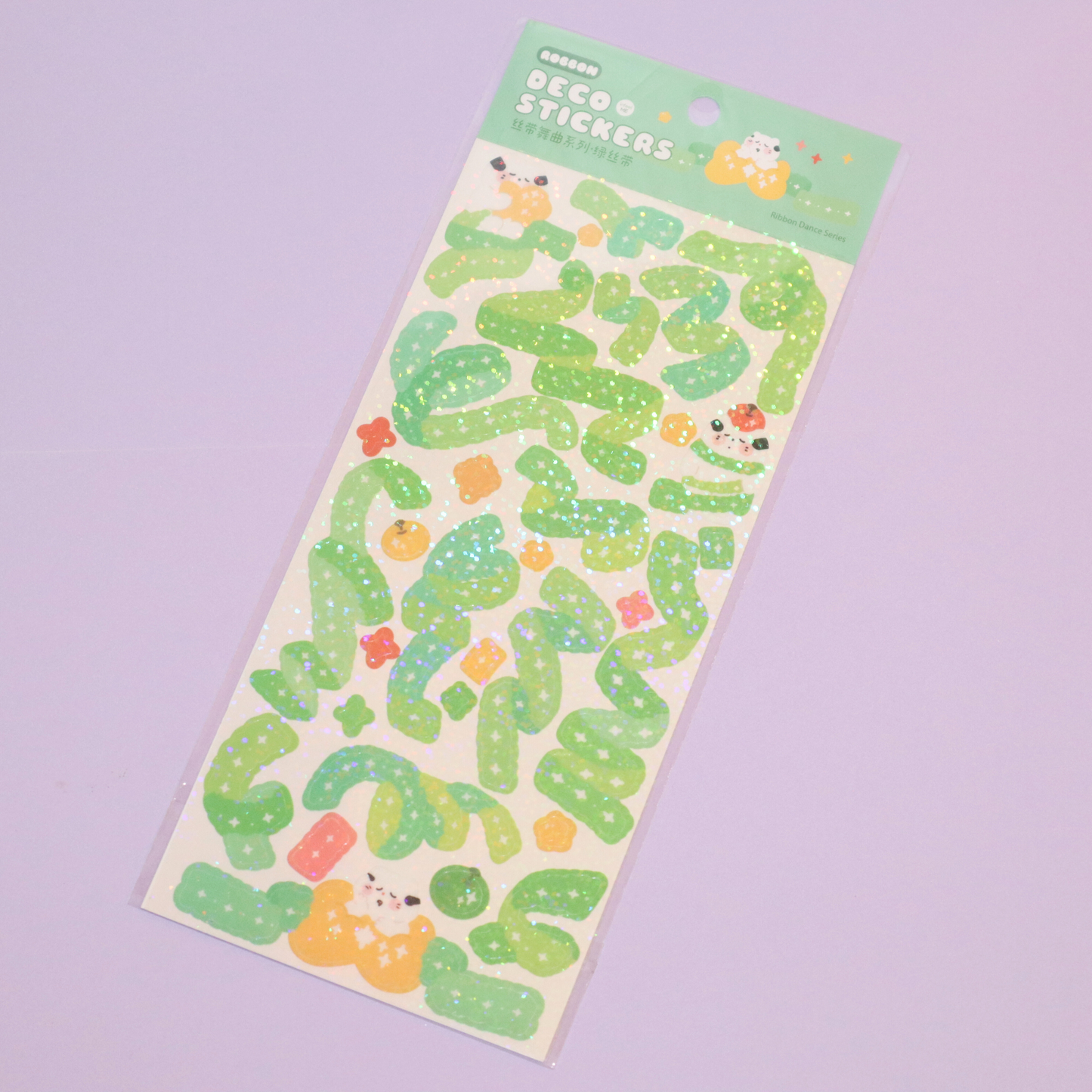 Deco Sticker Sheet Cute Ribbon