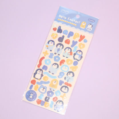 Deco Sticker Sheet Cute Animals