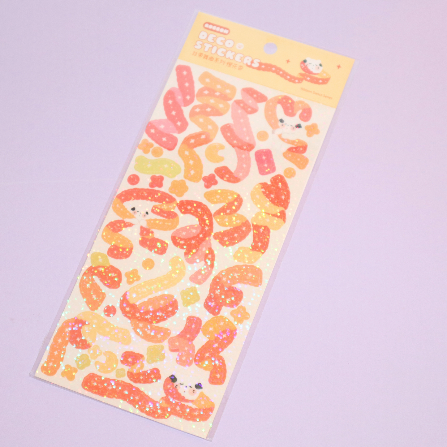 Deco Sticker Sheet Cute Ribbon