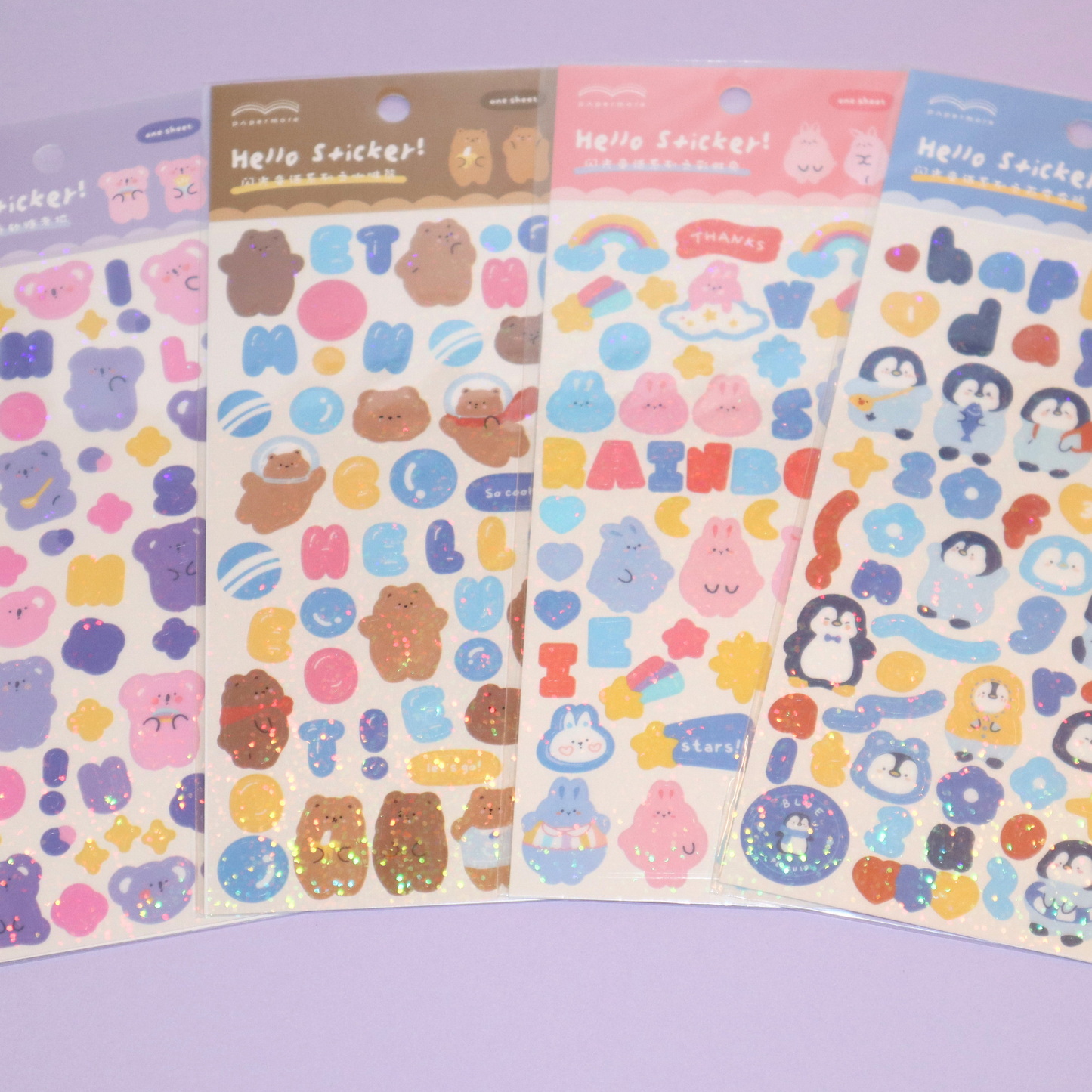 Deco Sticker Sheet Cute Animals