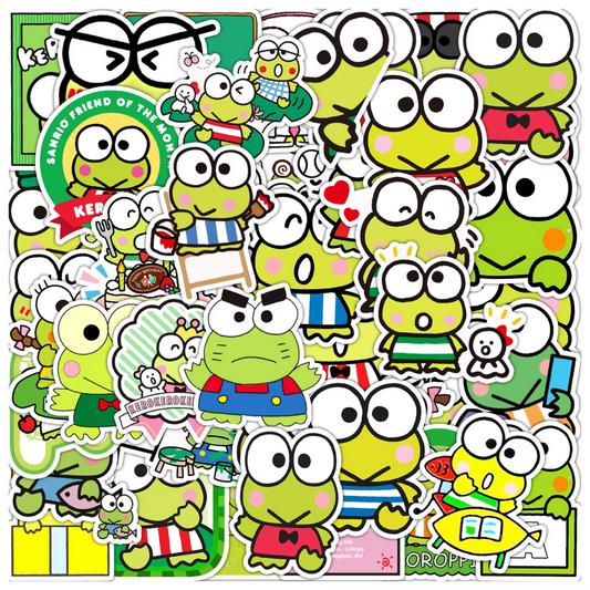 Sticker Flakes Sanrio Kerokero Keroppi