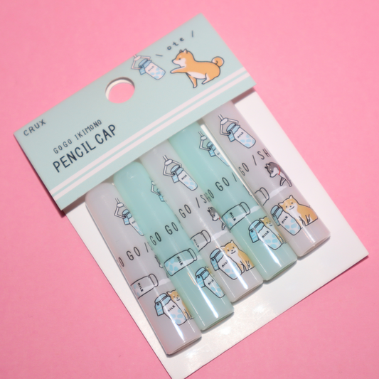 5 pcs Blyant Caps Go Go Ikimono Shiba