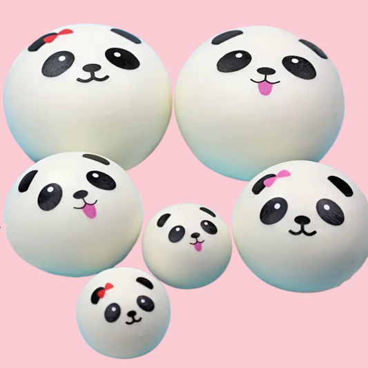 Squishy Panda Bun White