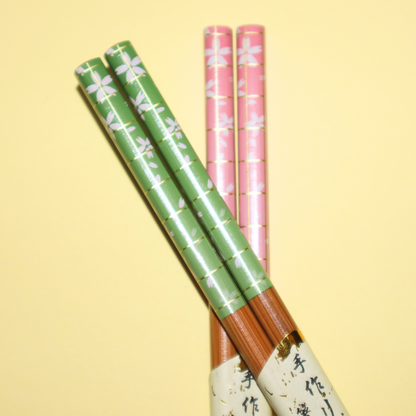 Japanske Bambus Spisepinner  2P Sakura