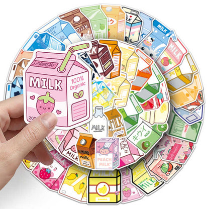 Sticker Flakes Cartoon Milk Cartons